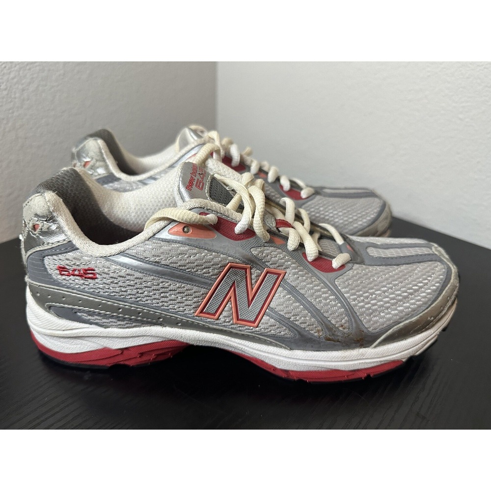 New balance 645 Womens Size 8 B Silver Red Running Athletic Shoes